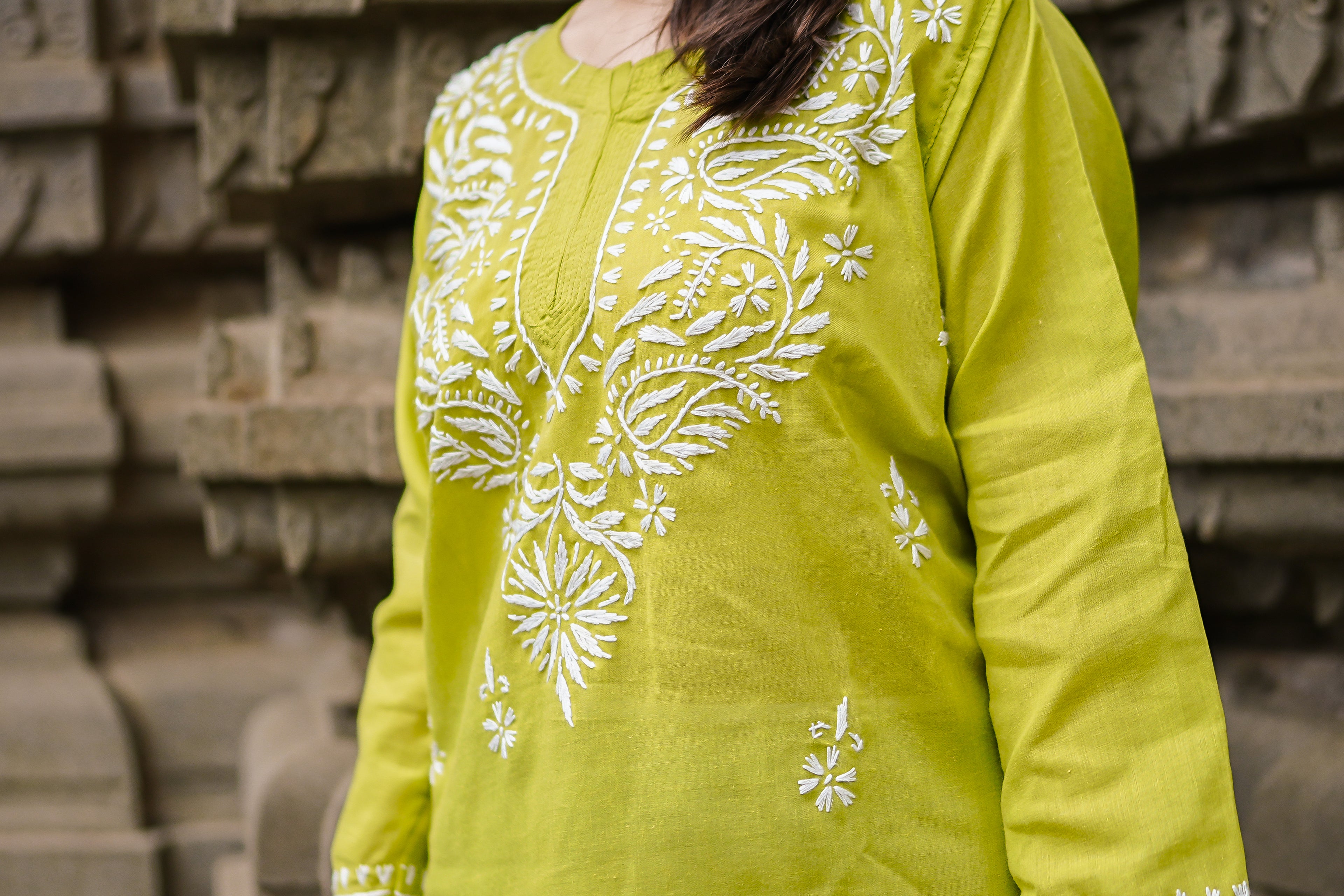 Green Short Kurti