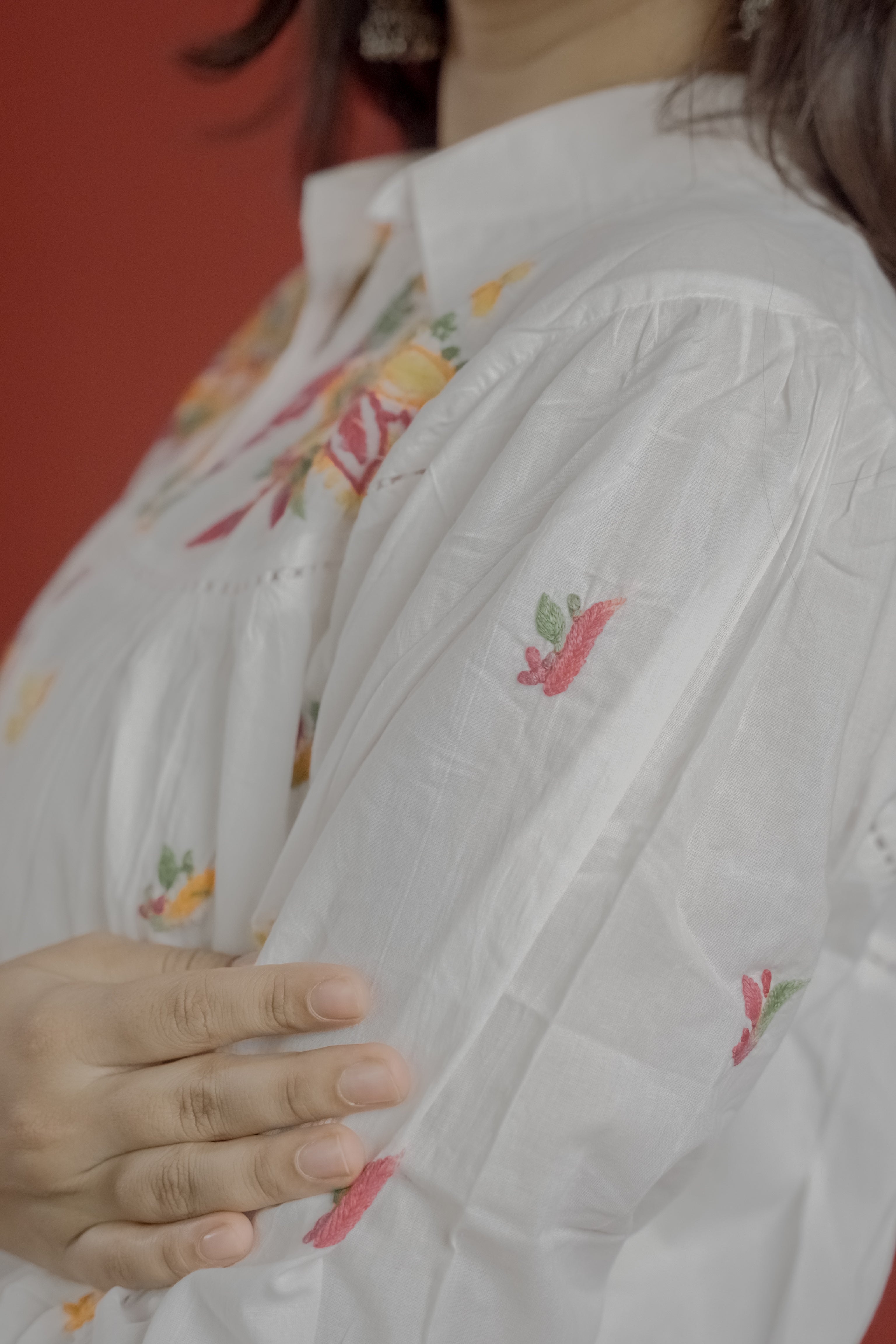 Multicolour Chikankari Shirt