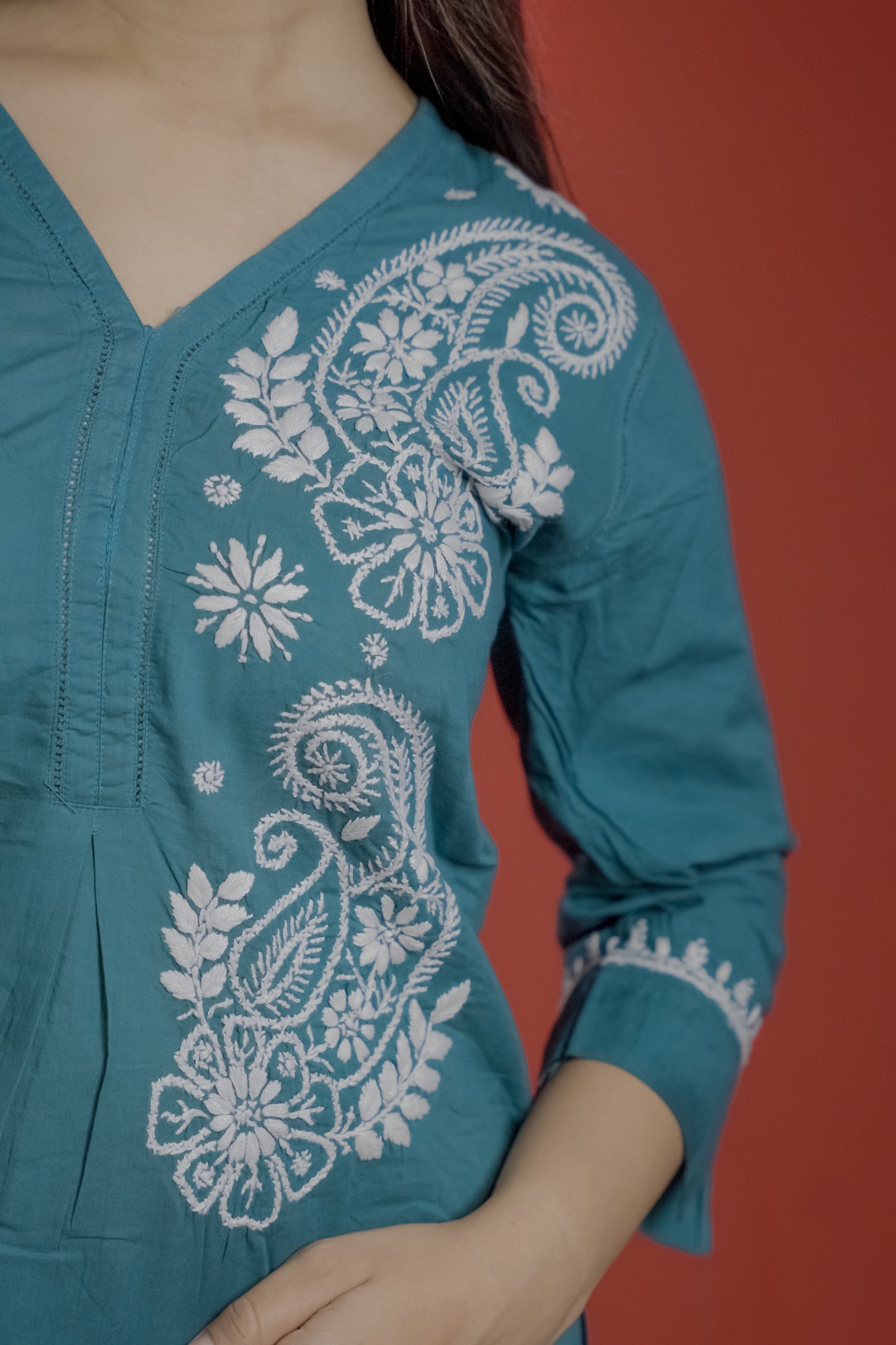 Blue Readymade Cotton Co-Ord Set