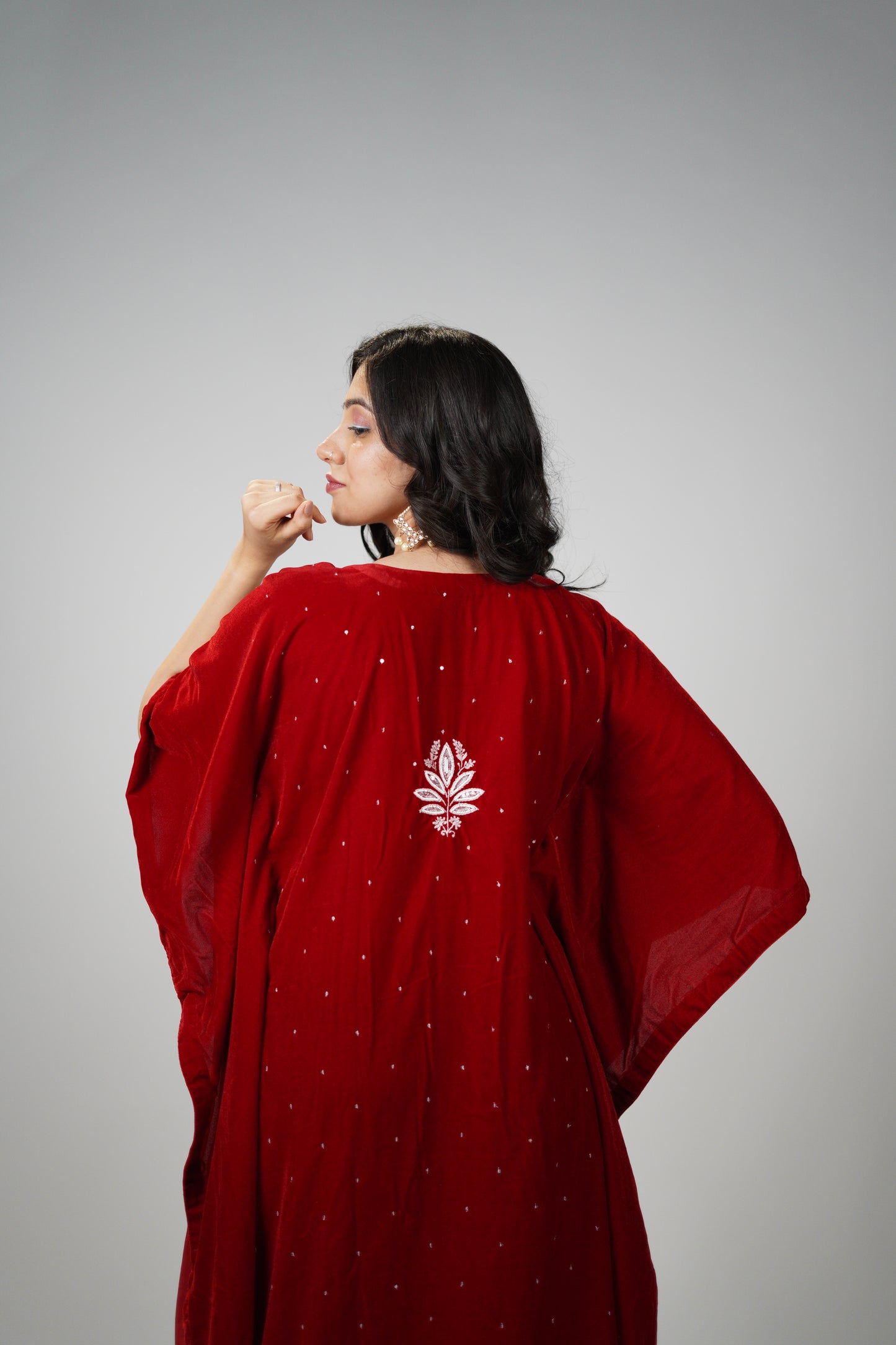 Velvet Red Kaftan (design 2)