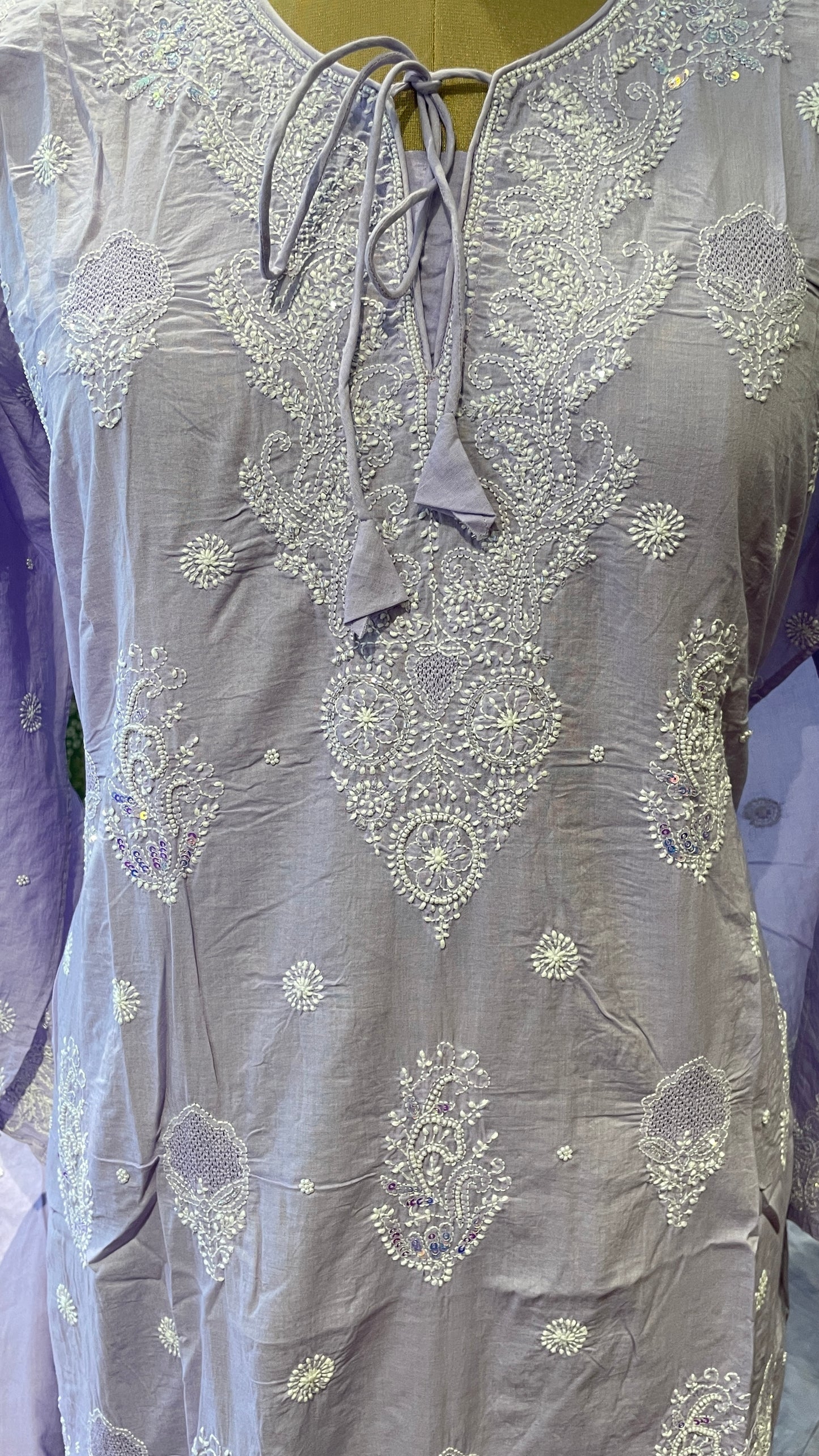 Semistitched Cotton Suit Set