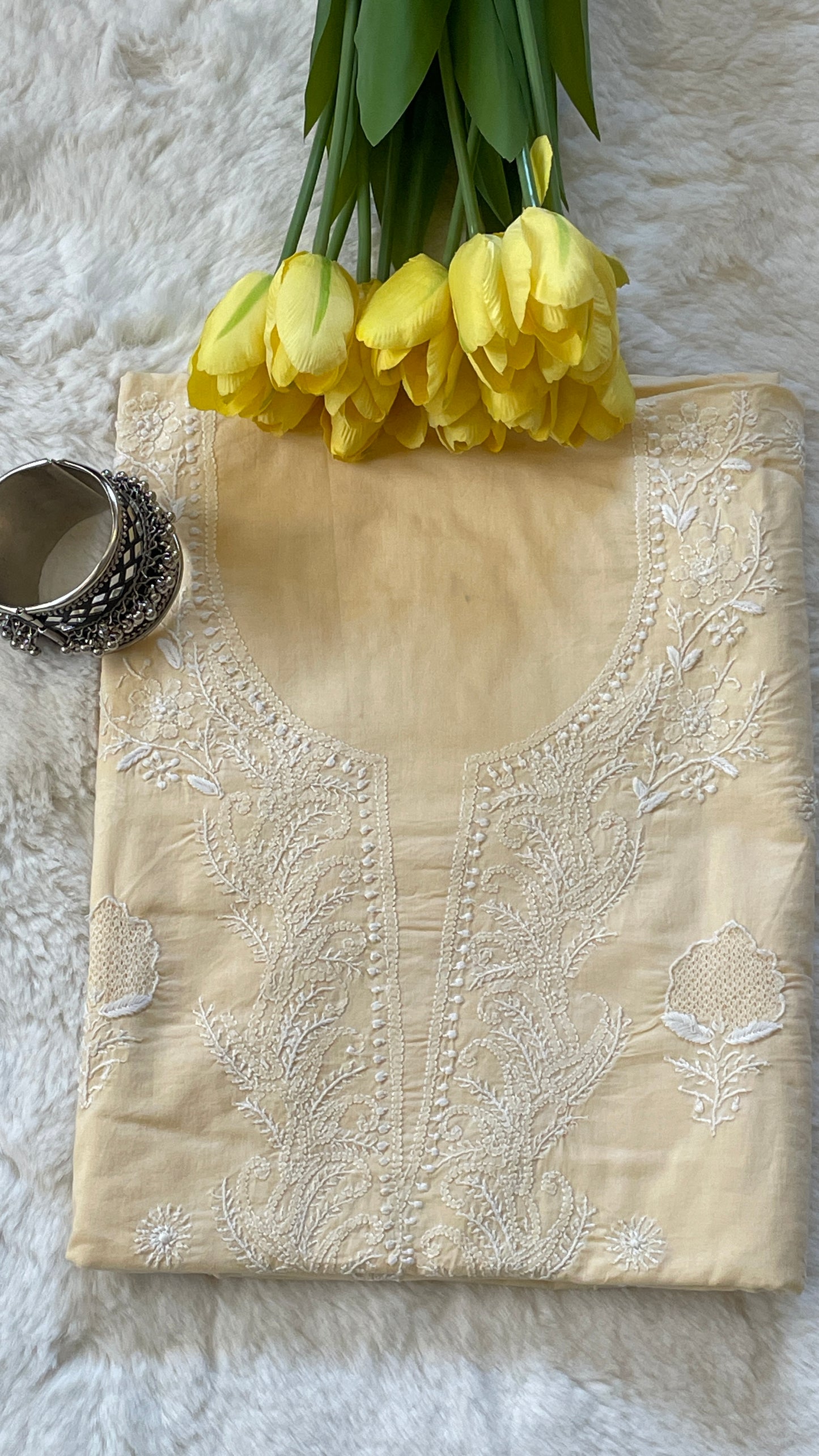 Pure Cotton Chikankari Suit Set