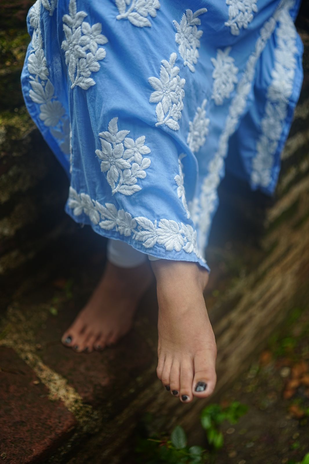 Blue Cotton Kurti