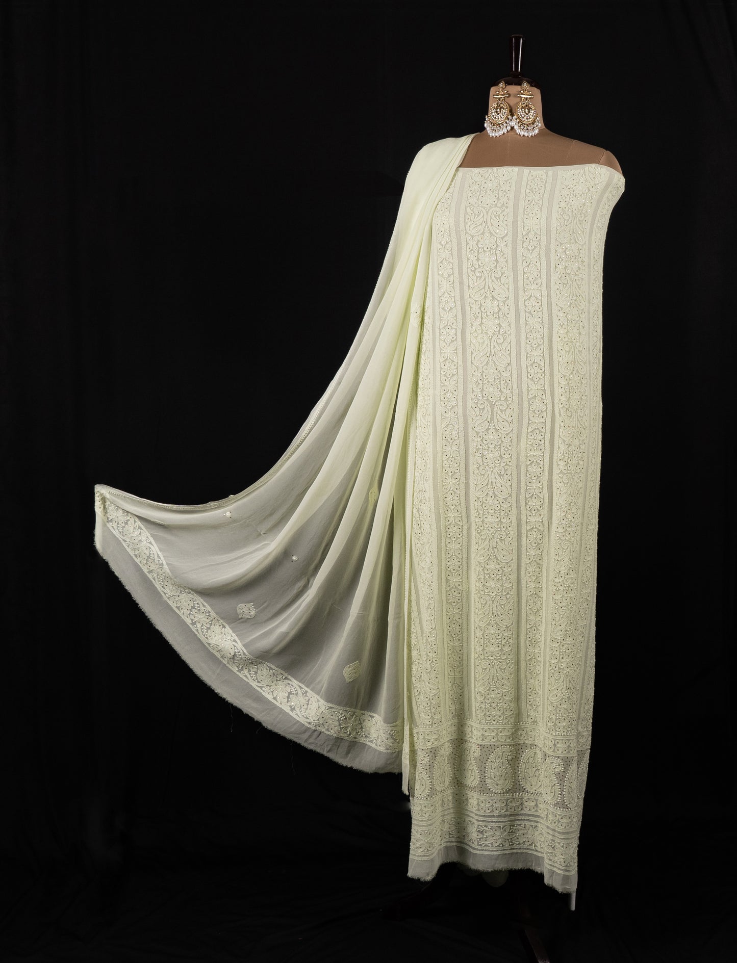 Lemon Yellow Chikankari Suit Set