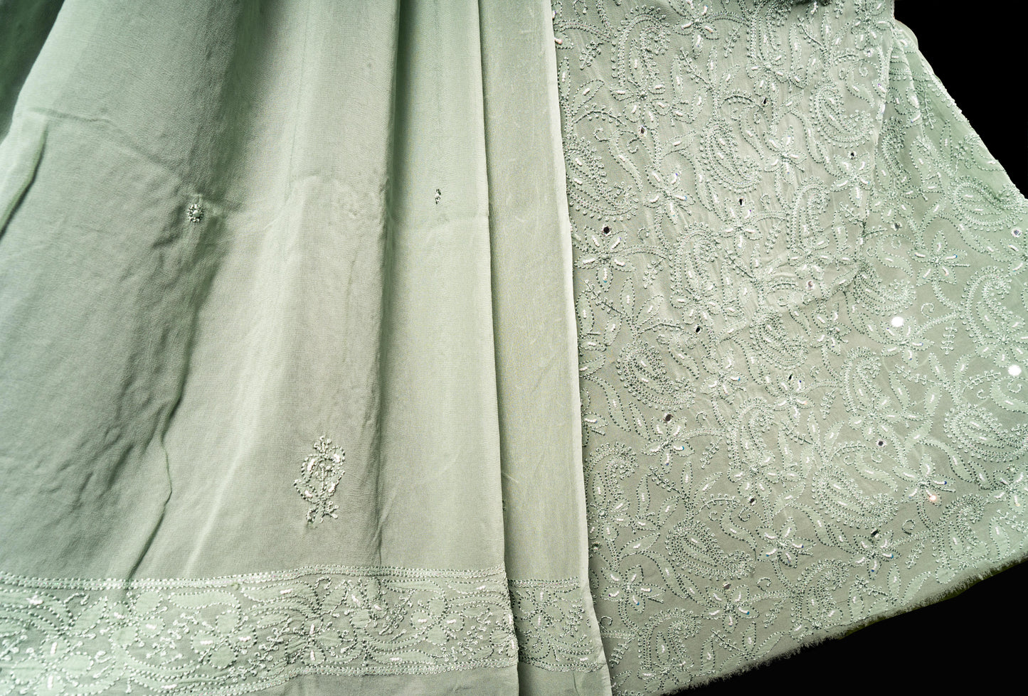 Celadon Green Chikankari Suit Set