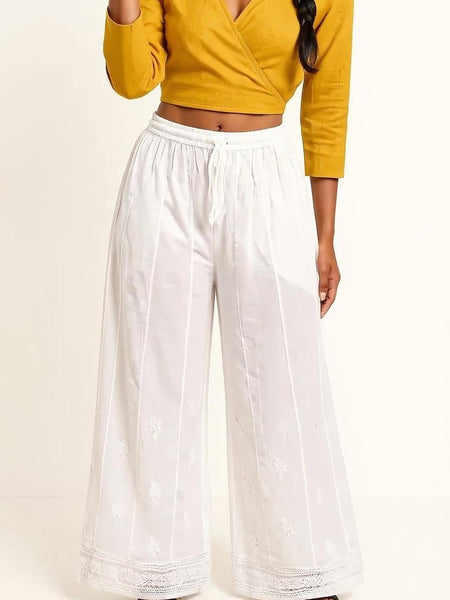 Muslin Palazzo Pant With Lining