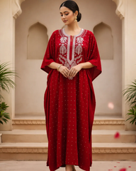 Velvet Red Kaftan