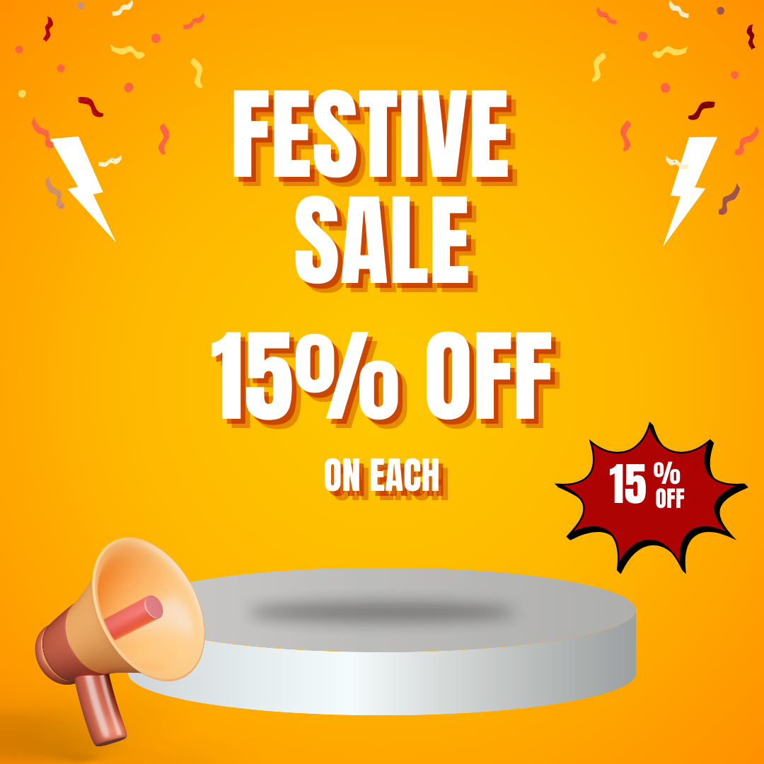 FESTIVE SALE- BUY AT 15% OFF