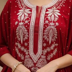 Velvet Red Kaftan