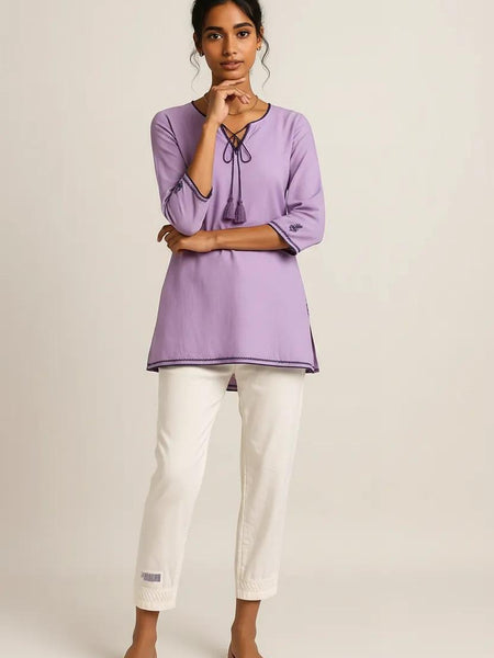 Muslin Straight Fit Pant