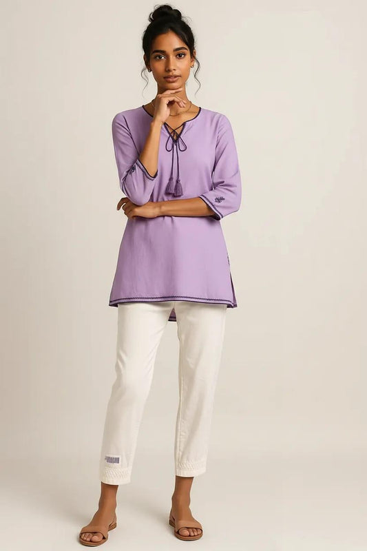 Muslin Straight Fit Pant