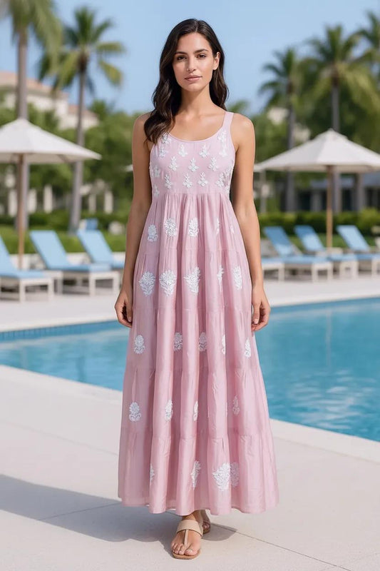 Readymade Modal Satin Dusk Pink Dress