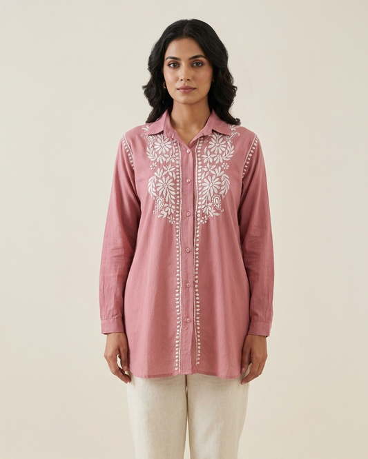 Dusk Pink Modal Shirt