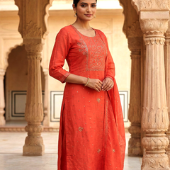 Nazaarat Mulchanderi Unstitched Suit With Mukaish Work