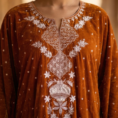 Velvet Brown Kaftan