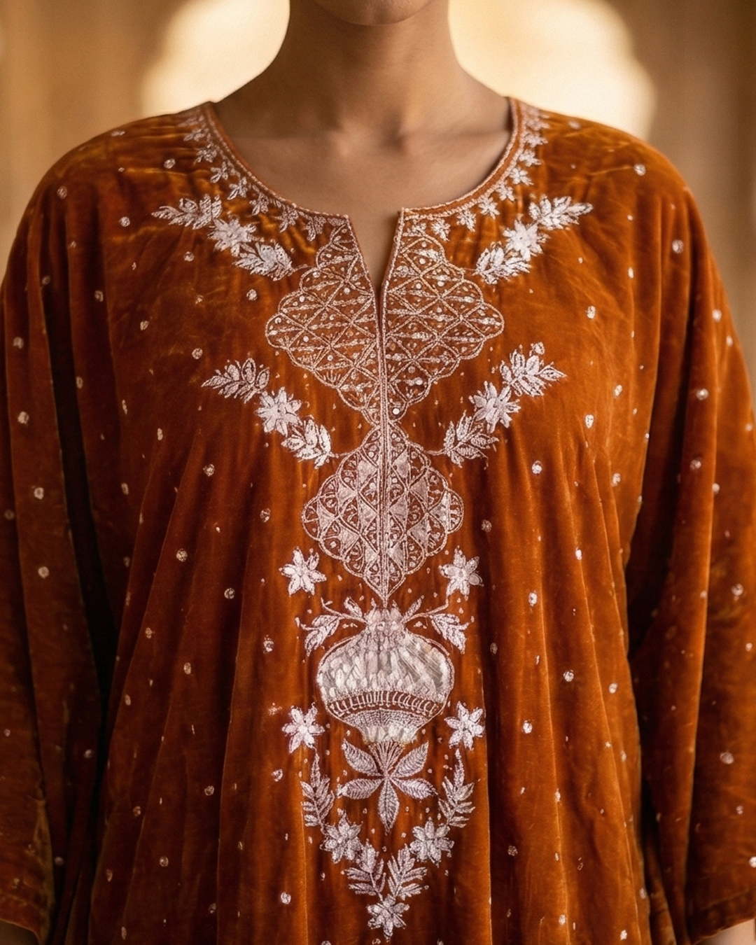 Velvet Brown Kaftan