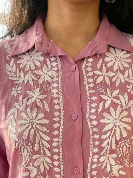 Dusk Pink Modal Shirt