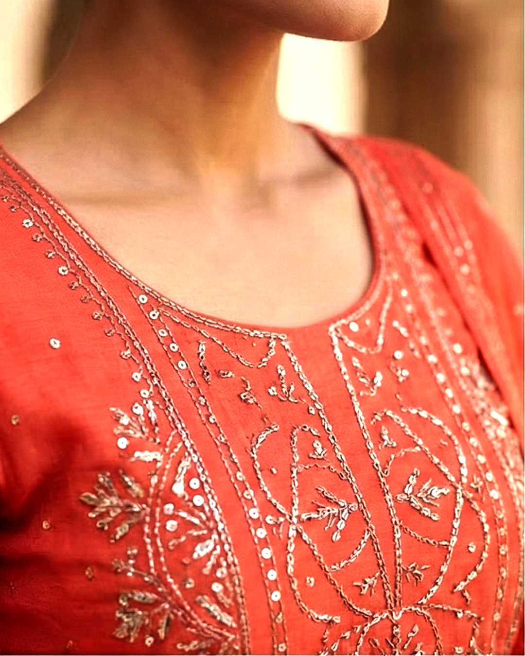 Nazaarat Mulchanderi Unstitched Suit With Mukaish Work