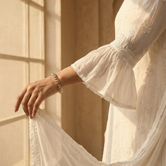 Readymade Viscose Georgette White Garara Set