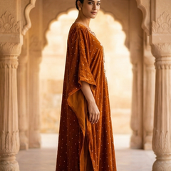 Velvet Brown Kaftan