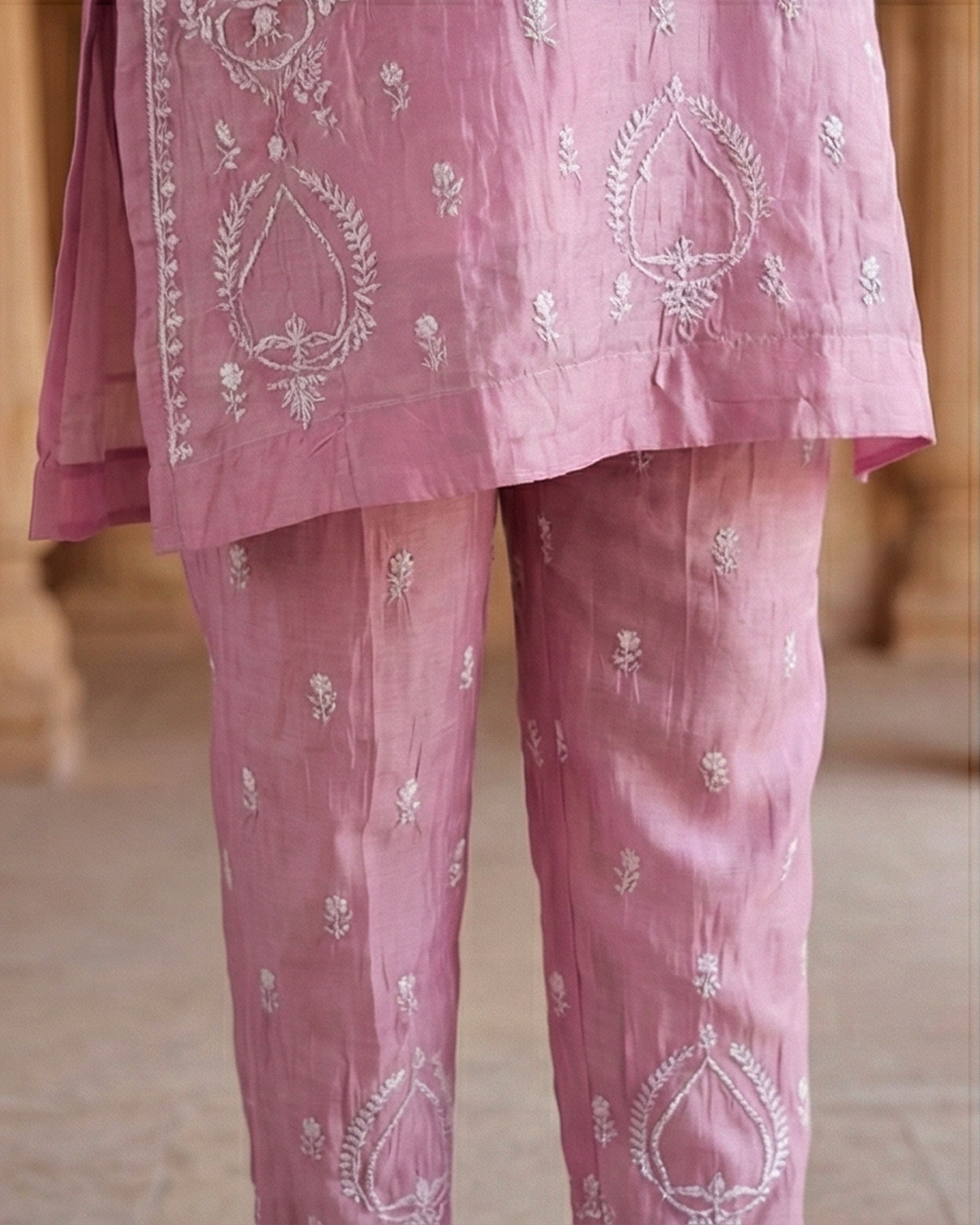 Begum Mulchanderi Readymade Suit Set