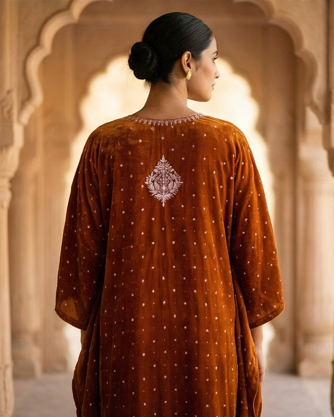 Velvet Brown Kaftan