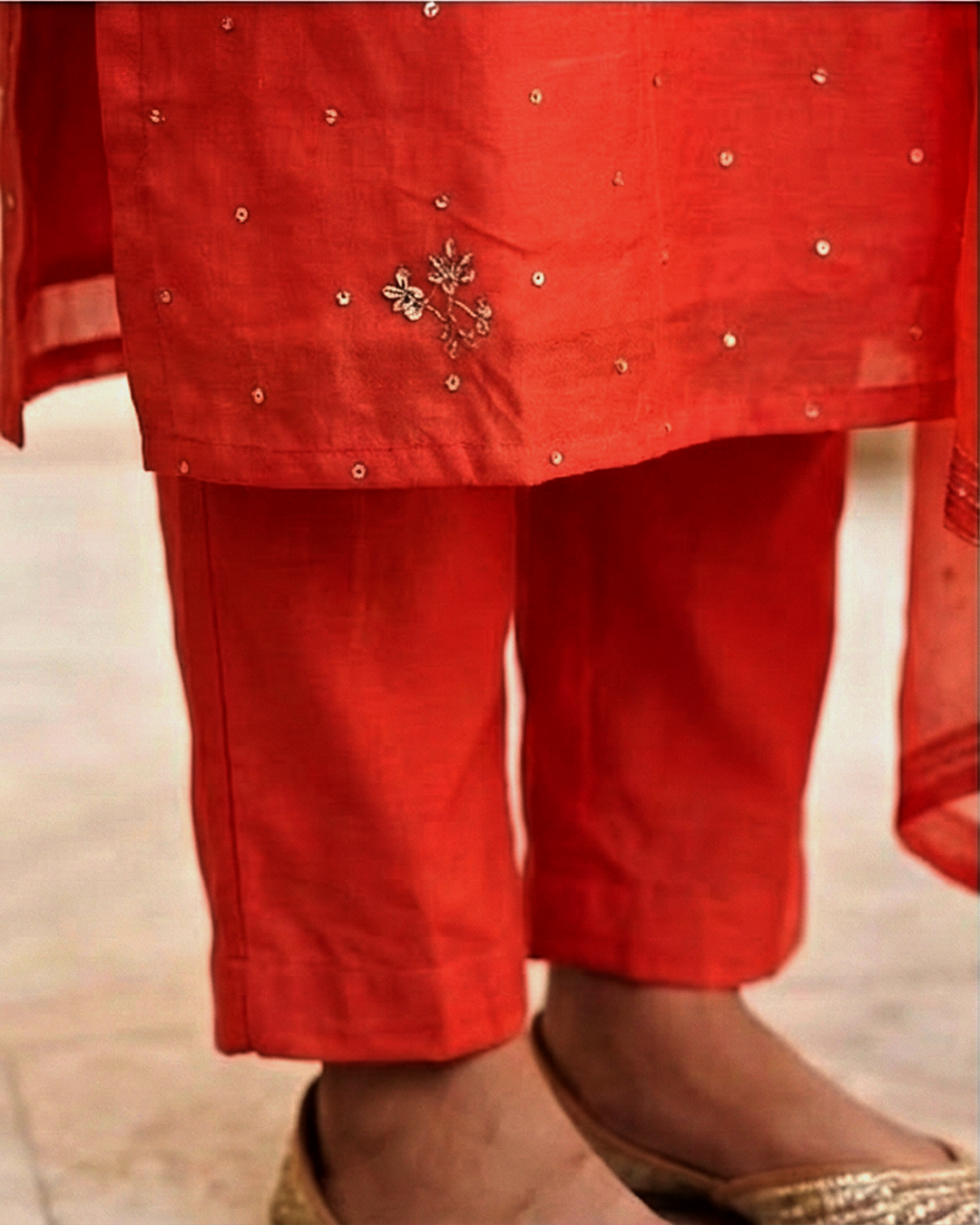 Nazaarat Mulchanderi Unstitched Suit With Mukaish Work