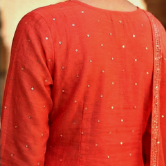 Nazaarat Mulchanderi Unstitched Suit With Mukaish Work
