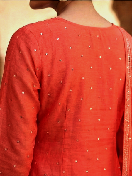 Nazaarat Mulchanderi Unstitched Suit With Mukaish Work
