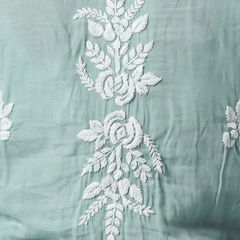 Sea Green Muslin Cutwork Kurta