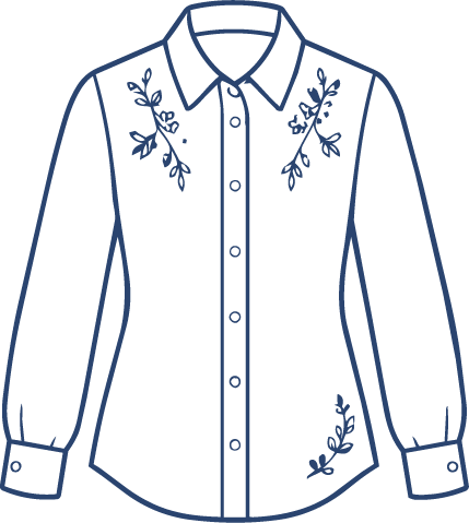 Light Blue Muslin Shirt Top