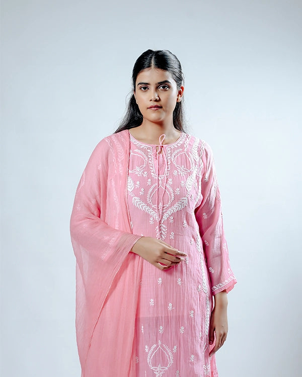 Begum Mulchanderi Readymade Suit Set