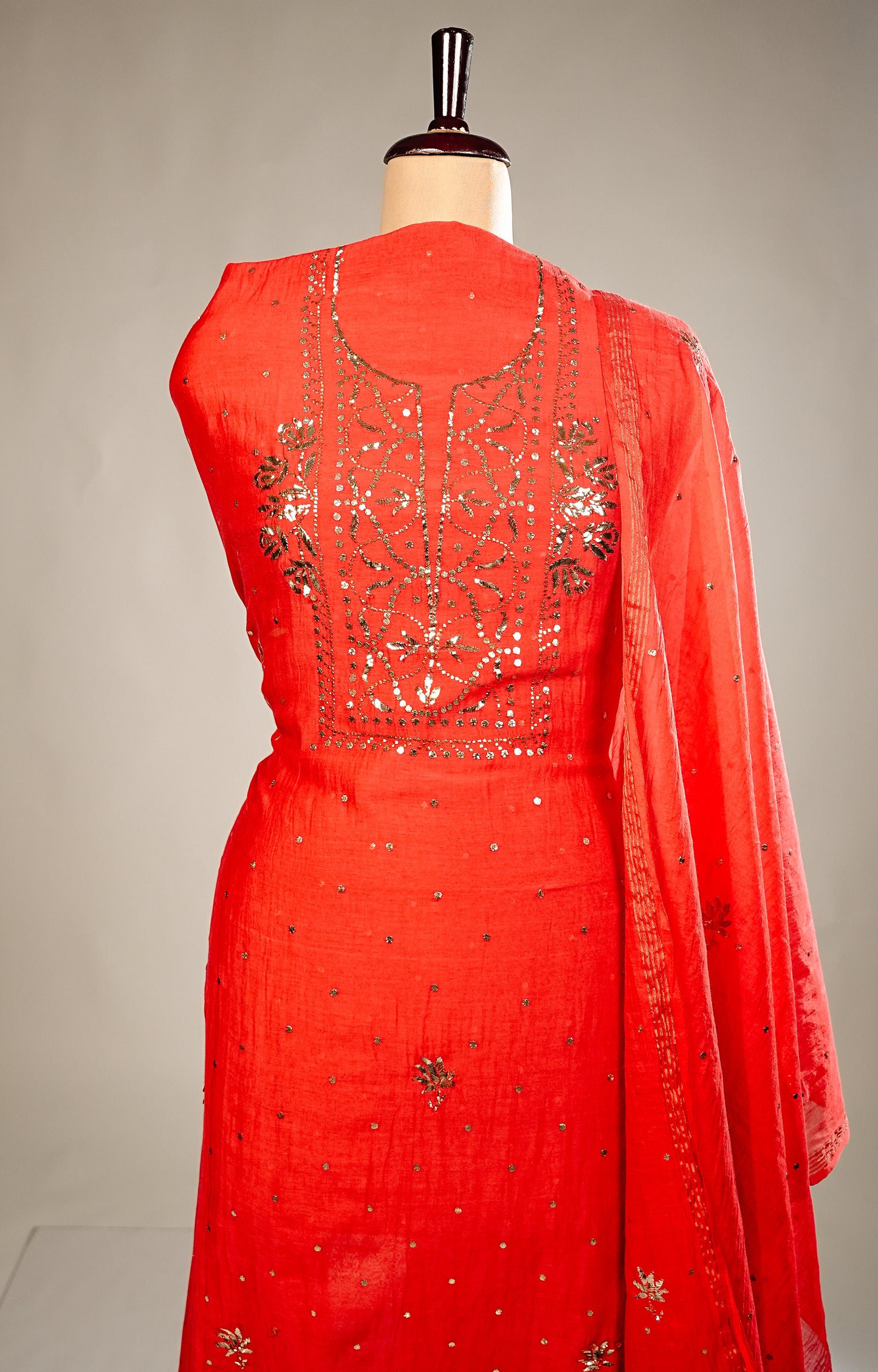 Nazaarat Mulchanderi Unstitched Suit With Mukaish Work