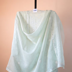 Pantone Hint of Mint Chikankari Suit Set
