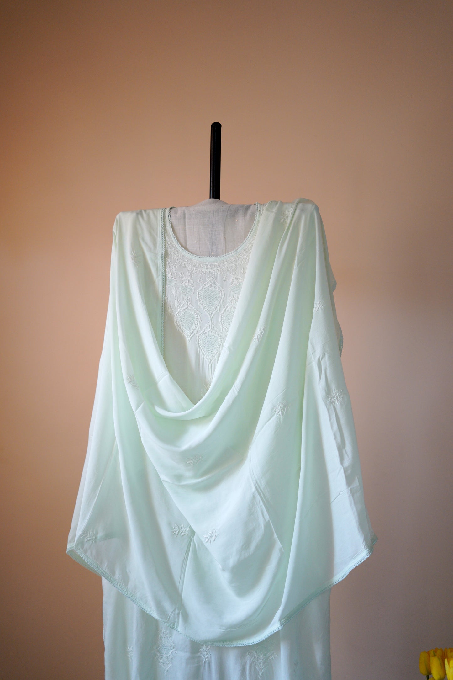 Pantone Canary Green Pure Cotton Suit Set