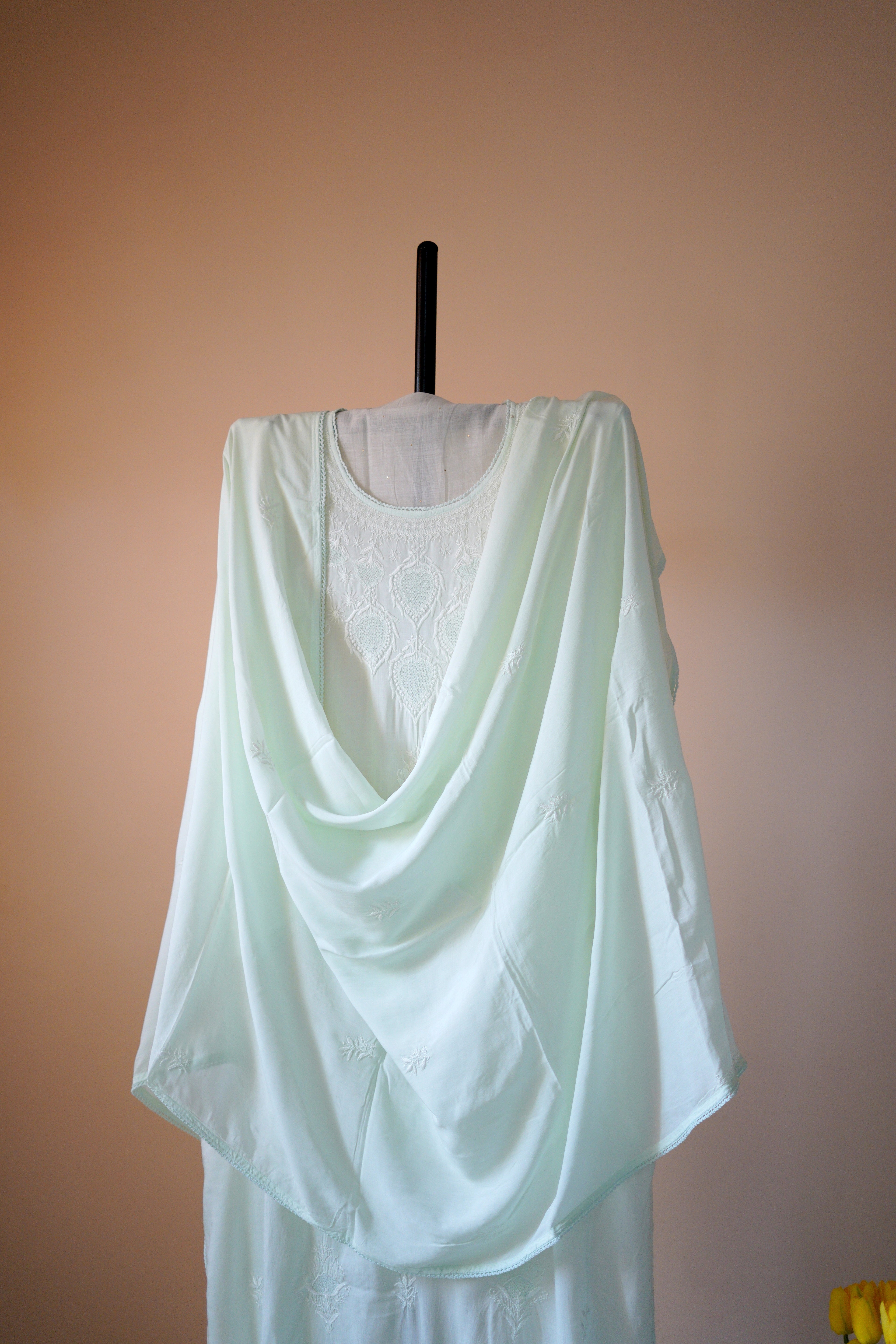 Pantone Canary Green Pure Cotton Suit Set