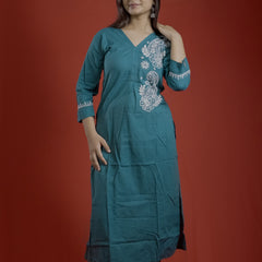 Blue Readymade Cotton Co-Ord Set