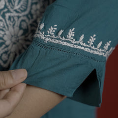 Blue Readymade Cotton Co-Ord Set