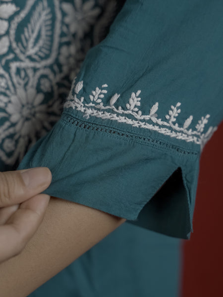 Blue Readymade Cotton Co-Ord Set