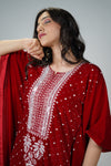 Velvet Red Kaftan (design 2)