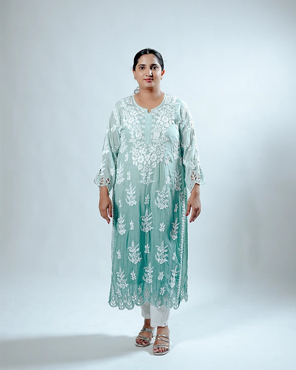 Muslin Cutwork Kurta