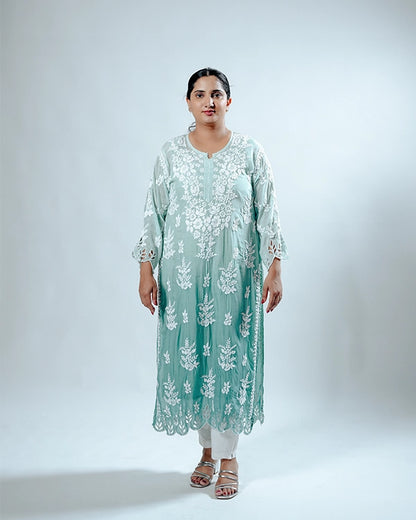 Muslin Cutwork Kurta