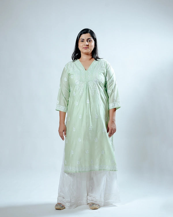 Pista Canderi Aline Kurta
