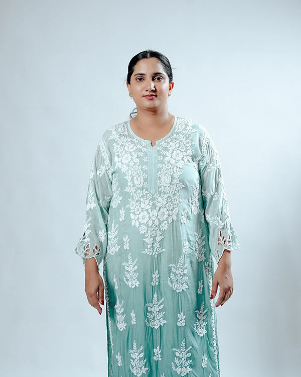 Muslin Cutwork Kurta