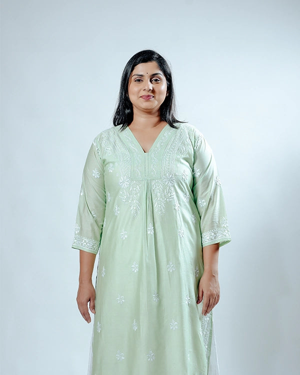 Pista Canderi Aline Kurta