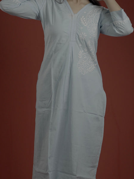 Blue Readymade Cotton Co-Ord Set