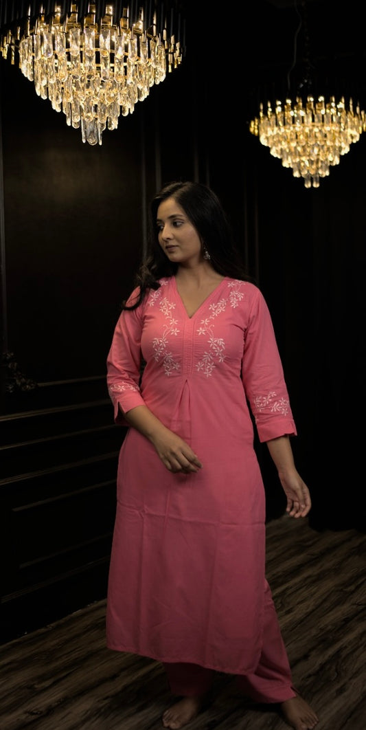 Readymade Pink Cotton Co-Ord Set