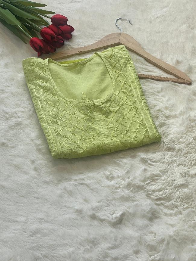 Muslin Chikankari Kurta