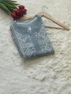 Cotton Chikankari Kurta - Grey