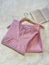 Cotton Chanderi Suit Set Pink